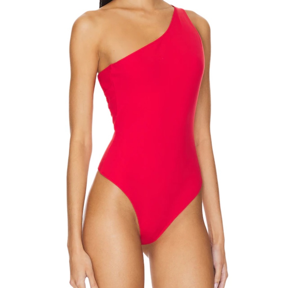 Free People Can't Stop Me Bodysuit in Mars Red L NWT